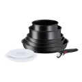 Tefal - 8-teiliges Kochgeschirr-Set INGENIO BLACK STONE