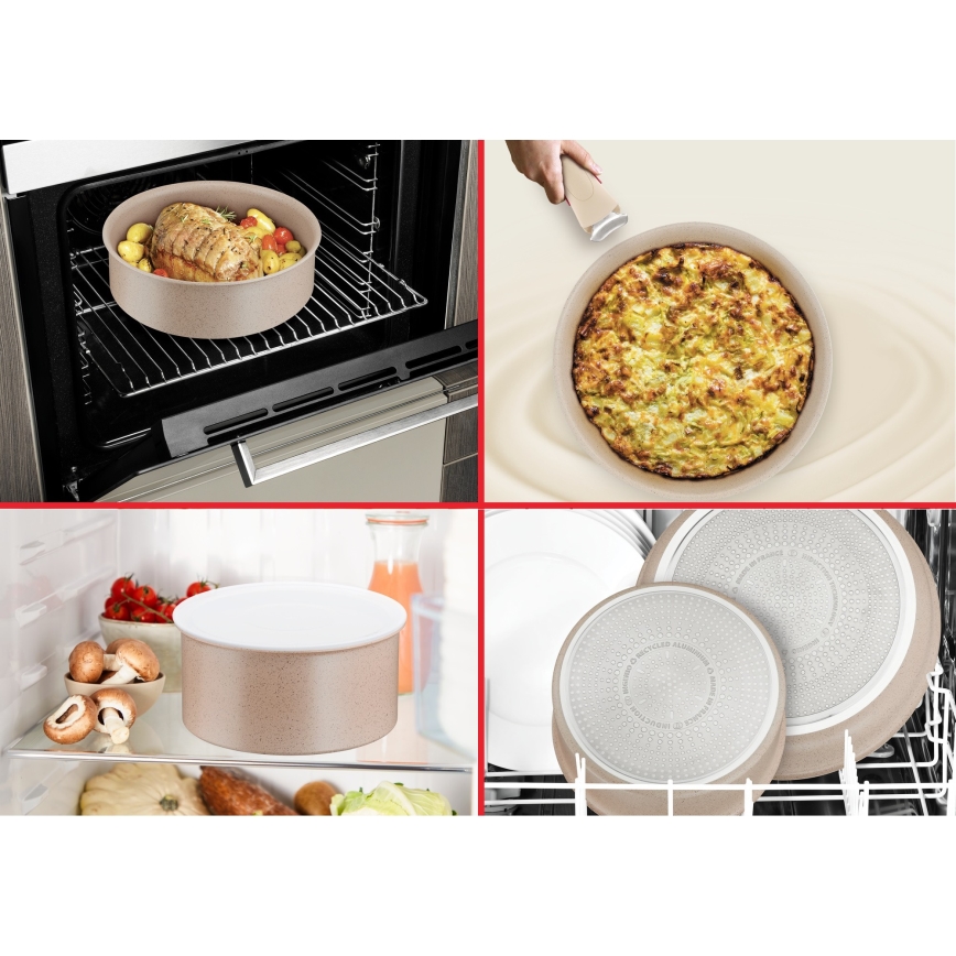 Tefal - 8-teiliges Kochgeschirr-Set INGENIO DELIGHT