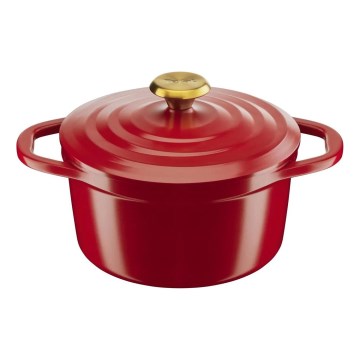 Tefal - Bratentopf mit Deckel AIR 20 cm rot