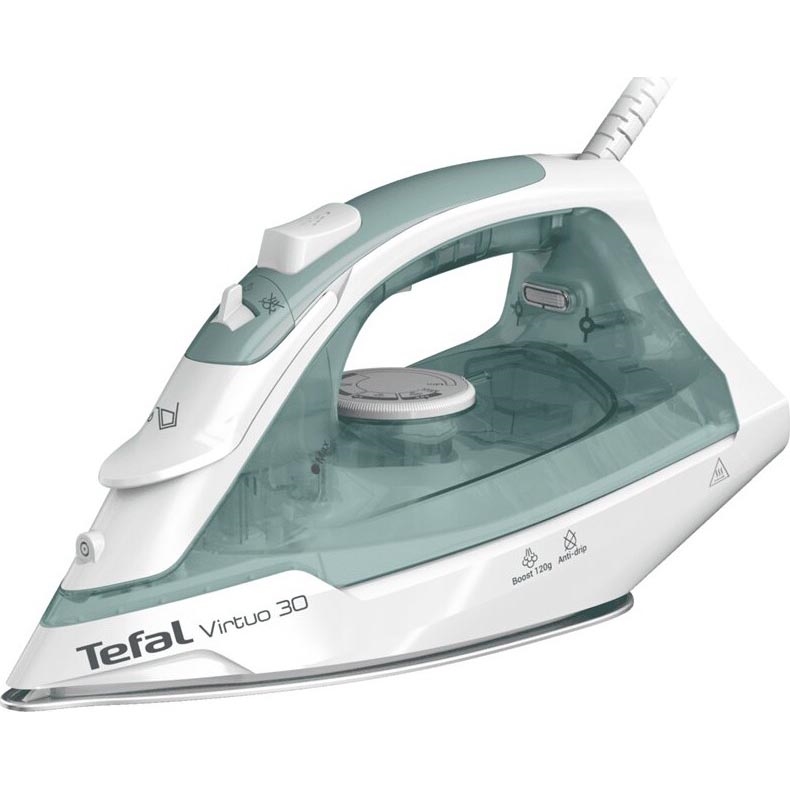 Tefal - Dampfbügeleisen VIRTUO 2000W/230V grün