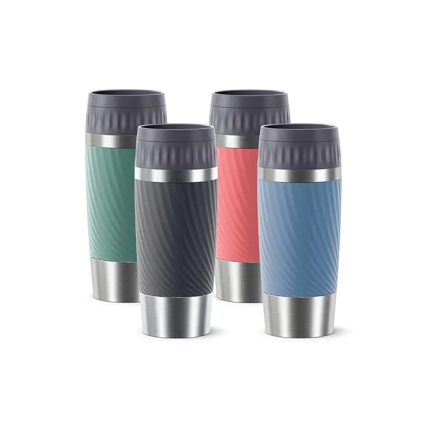 Tefal - Thermobecher 360 ml EASY TWIST MUG Edelstahl/Grün
