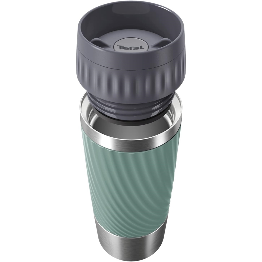 Tefal - Thermobecher 360 ml EASY TWIST MUG Edelstahl/Grün