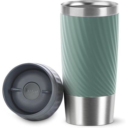 Tefal - Thermobecher 360 ml EASY TWIST MUG Edelstahl/Grün