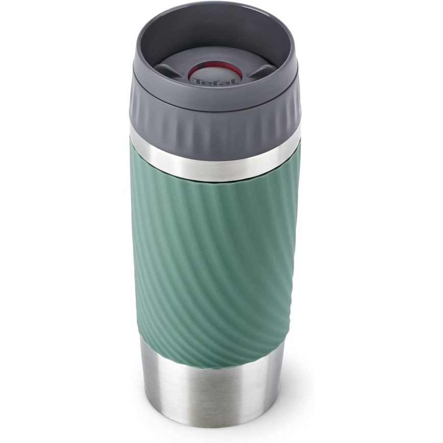 Tefal - Thermobecher 360 ml EASY TWIST MUG Edelstahl/Grün