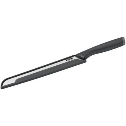 Tefal - Edelstahl-Brotmesser COMFORT 20 cm glänzendes Chrom/schwarz
