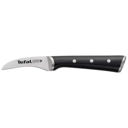 Tefal - Edelstahl-Tranchiermesser ICE FORCE 7 cm glänzendes Chrom/schwarz