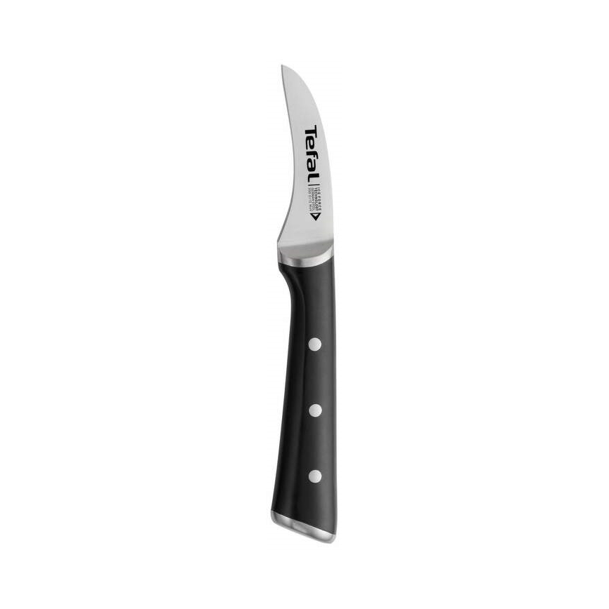 Tefal - Edelstahl-Tranchiermesser ICE FORCE 7 cm glänzendes Chrom/schwarz
