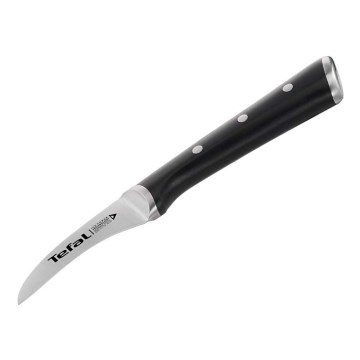Tefal - Edelstahl-Tranchiermesser ICE FORCE 7 cm glänzendes Chrom/schwarz