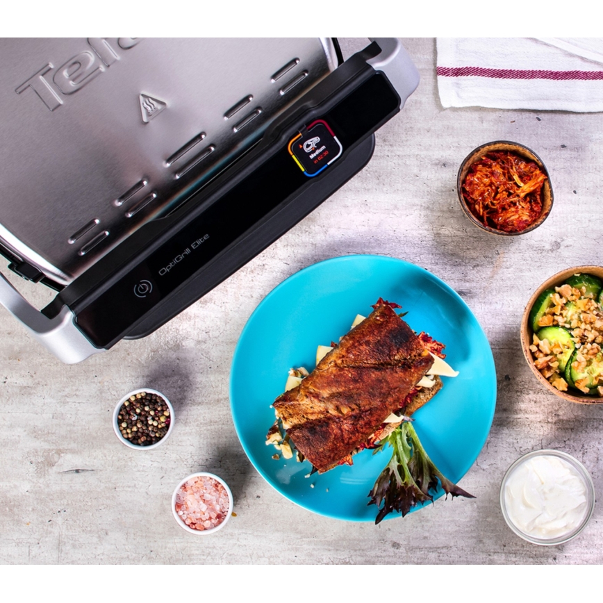 Tefal - Elektrischer Grill OPTIGRILL ELITE 2000W/230V