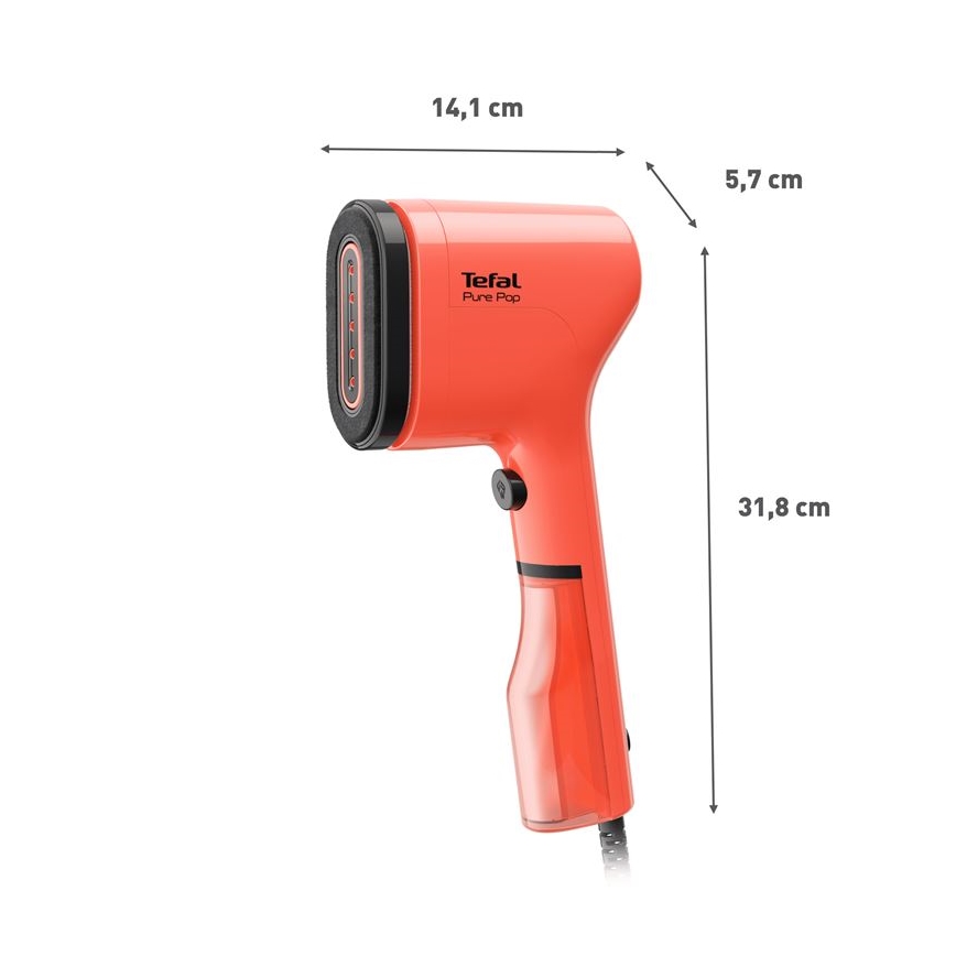 Tefal - Handdampfgerät für Kleidung  PURE POP 1300W/230V rot