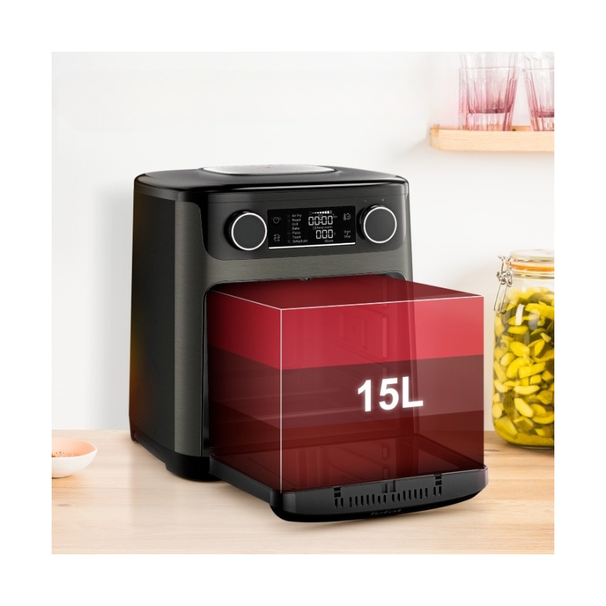 Tefal - Heißluftfritteuse 15 l EASY FRY 9-in-1 1800 W/230 V schwarz