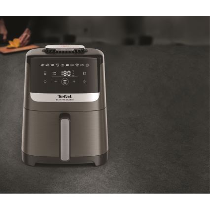 Tefal - Heißluftfritteuse 5 l EASY FRY SILENCE COAL 1400-1670W/230V