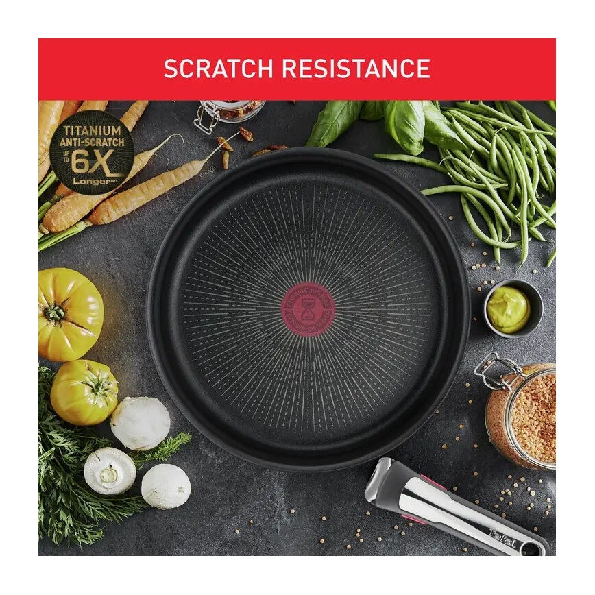 Tefal - 13-teiliges Kochgeschirr-Set INGENIO PREFERENCE ON Edelstahl