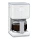 Tefal - Kaffeemaschine mit Tropffunktion und LCD-Anzeige SENSE 1000W/230V weiß