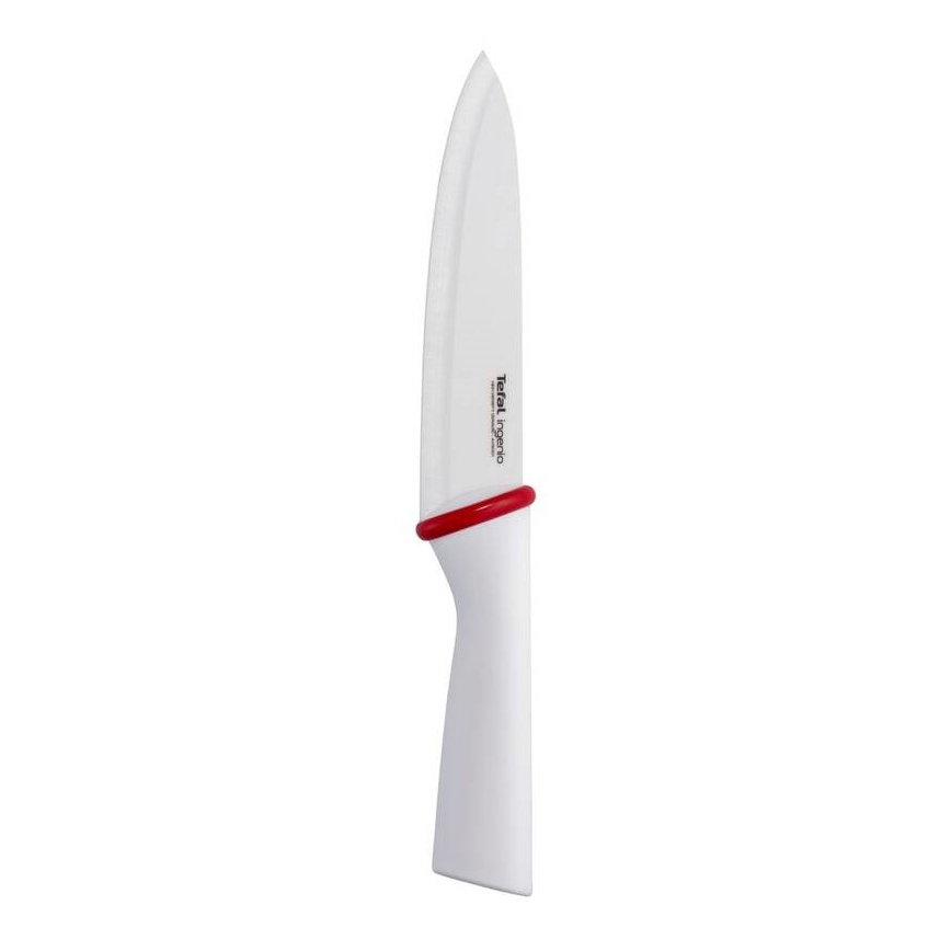 Tefal - Keramikmesser Chefkoch INGENIO 16 cm weiß/rot