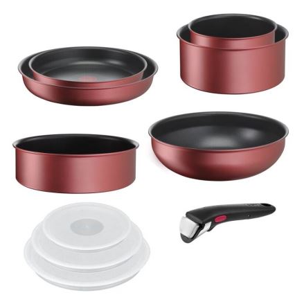 Tefal - Kochgeschirr-Set 10 Stk. INGENIO DAILY CHEF kupfern