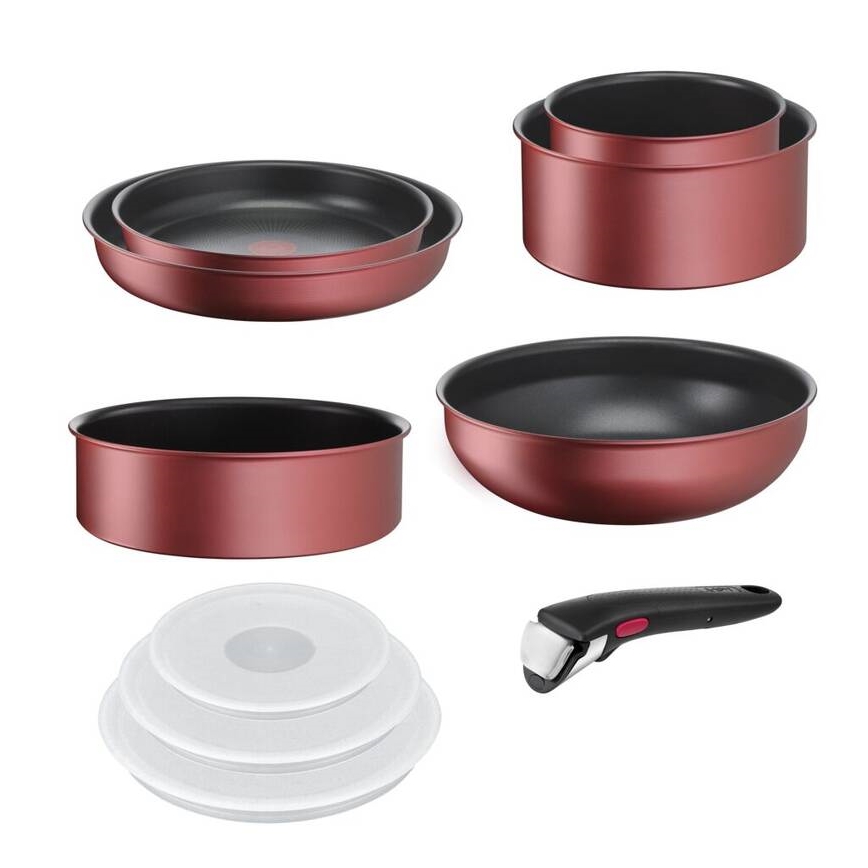 Tefal - Kochgeschirr-Set 10 Stk. INGENIO DAILY CHEF kupfern