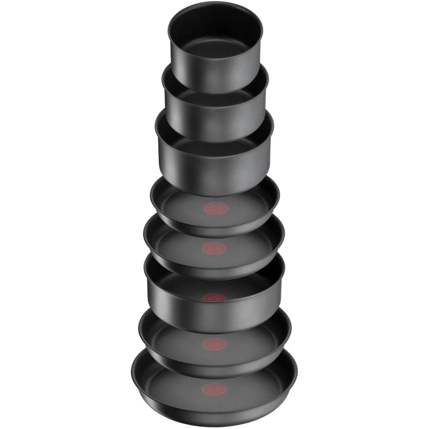 Tefal - Kochgeschirr-Set 20 Stk. INGENIO DAILY CHEF ON schwarz