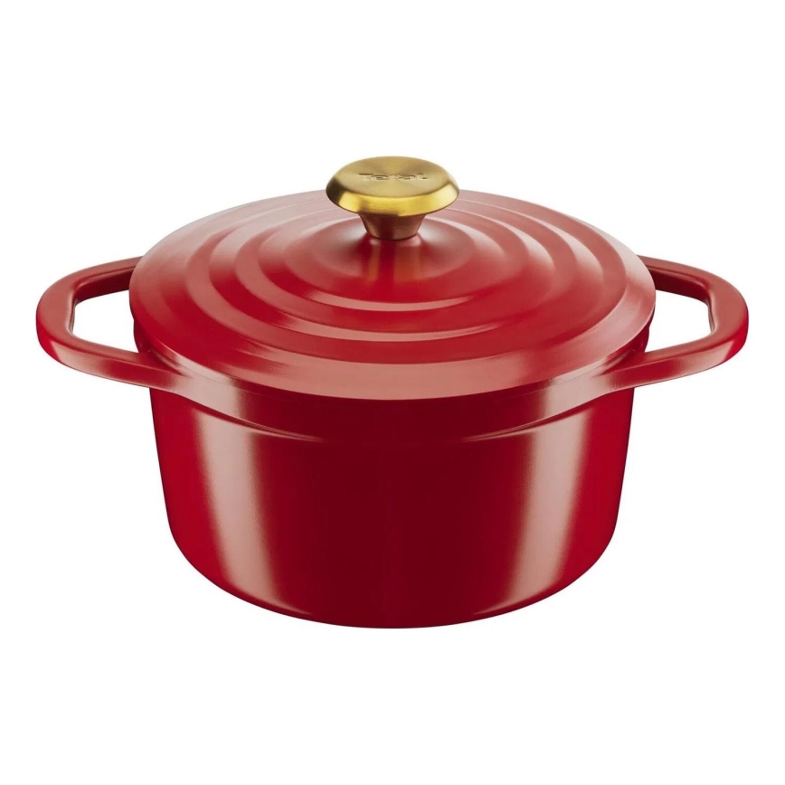 Tefal - Kochtopf mit Deckel AIR 20 cm rot