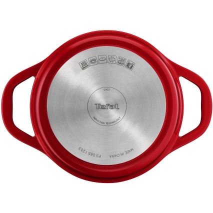 Tefal - Kochtopf mit Deckel AIR 20 cm rot