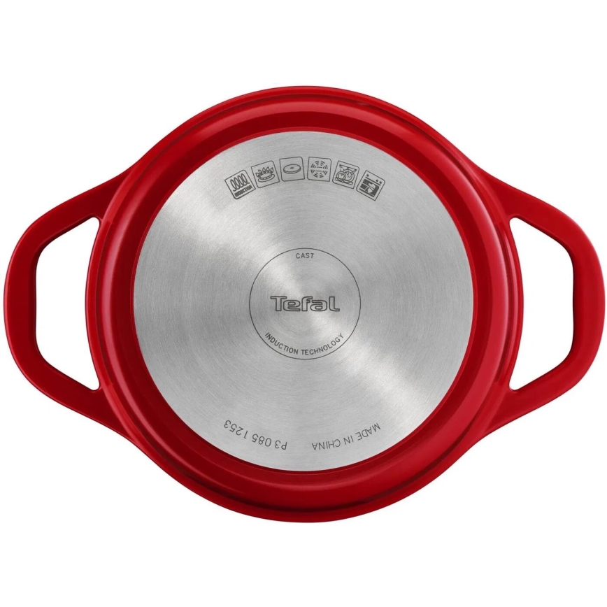 Tefal - Kochtopf mit Deckel AIR 20 cm rot