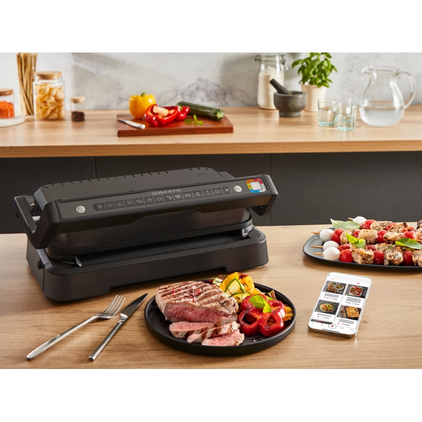 Tefal - Kontaktgrill OPTIGRILL 2200W/230V schwarz