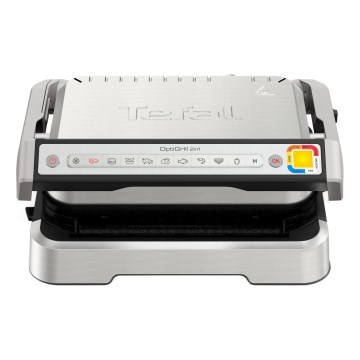 Tefal - Kontaktgrill OPTIGRILL 2in1 2100W/230V Edelstahl
