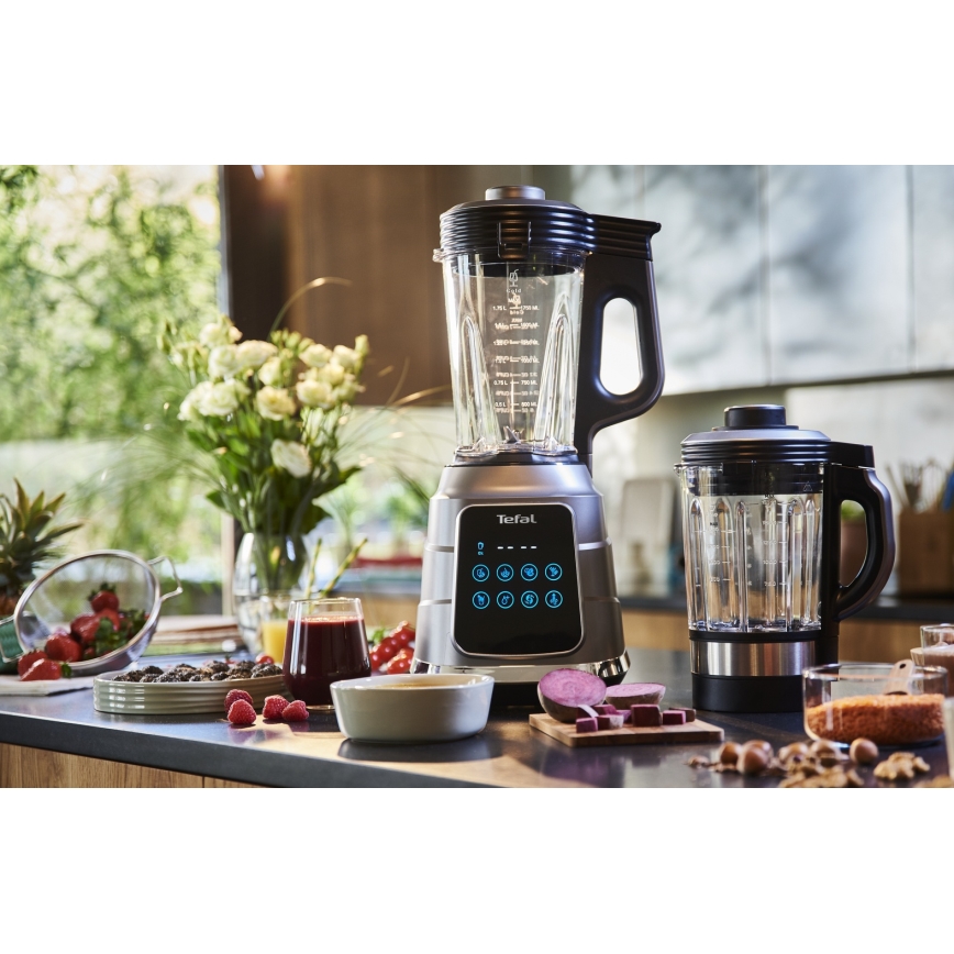 Tefal - Küchen-Standmixer HIGH SPEED ULTRABLEND BOOST 1300W/230V grau
