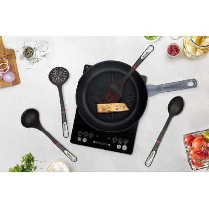 Tefal - Küchenutensilien-Set 4 Stk. INGENIO schwarz