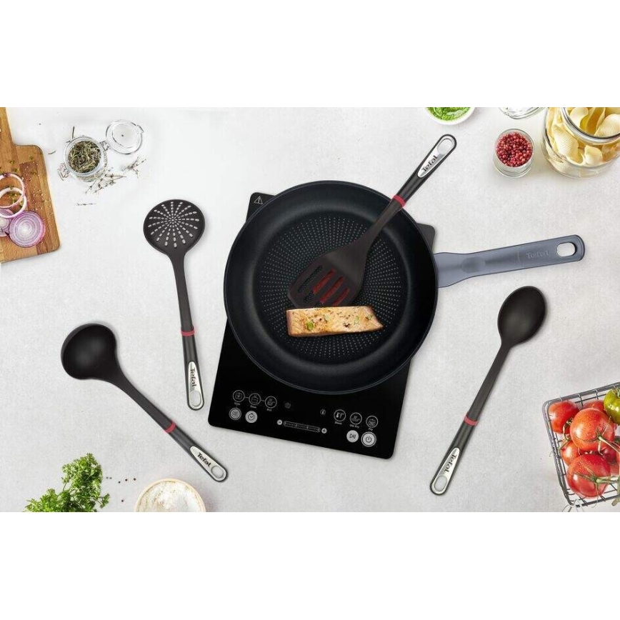 Tefal - Küchenutensilien-Set 4 Stk. INGENIO schwarz