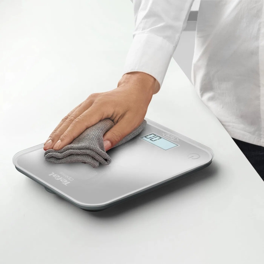 Tefal - Küchenwaage OPTISS 2xAAA grau