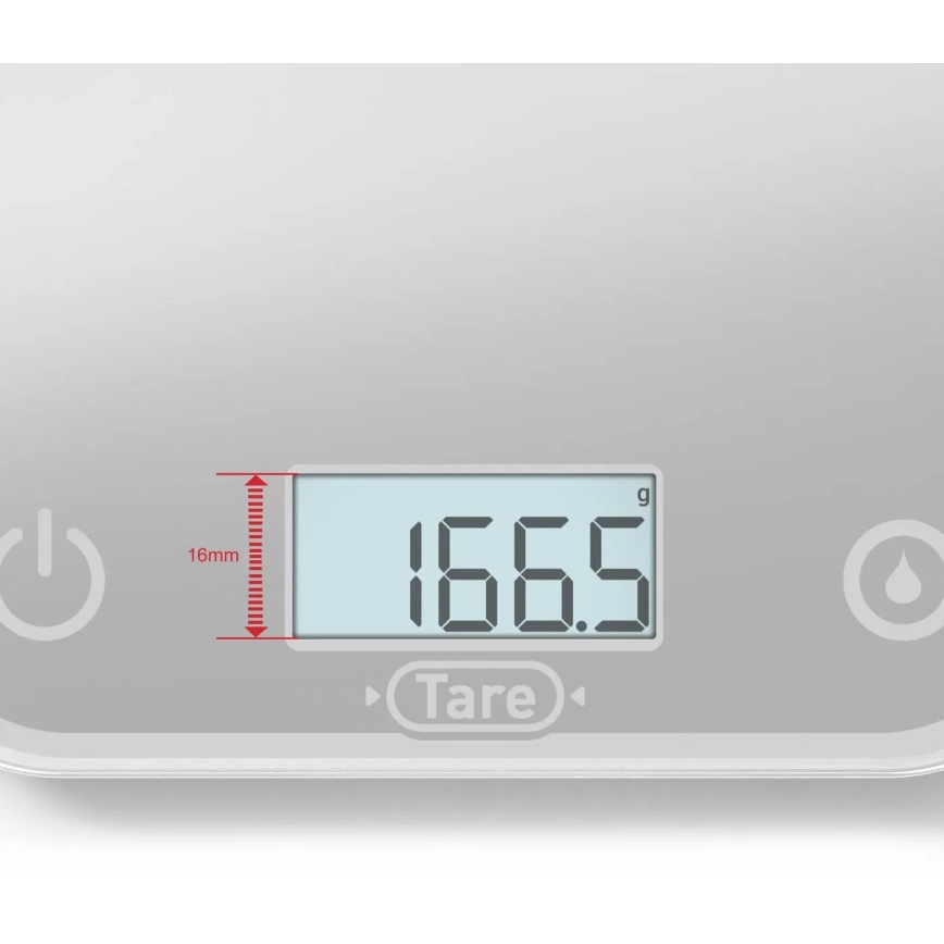 Tefal - Küchenwaage OPTISS 2xAAA grau