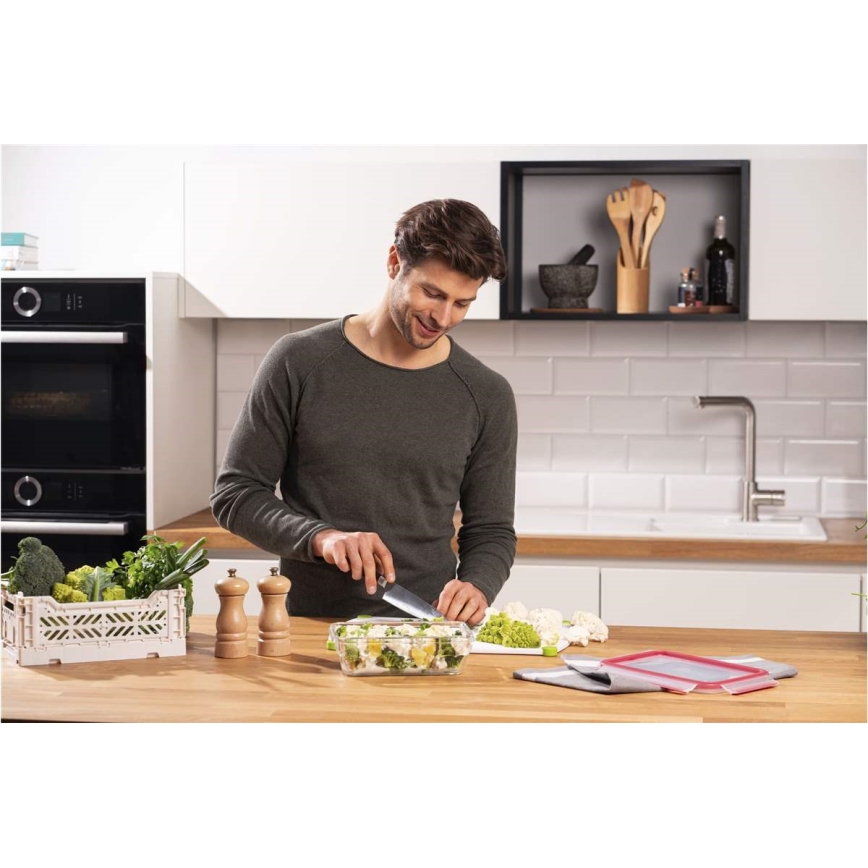 Tefal - MSEAL GLASS Vorratsdose 1,3 l rot/Glas