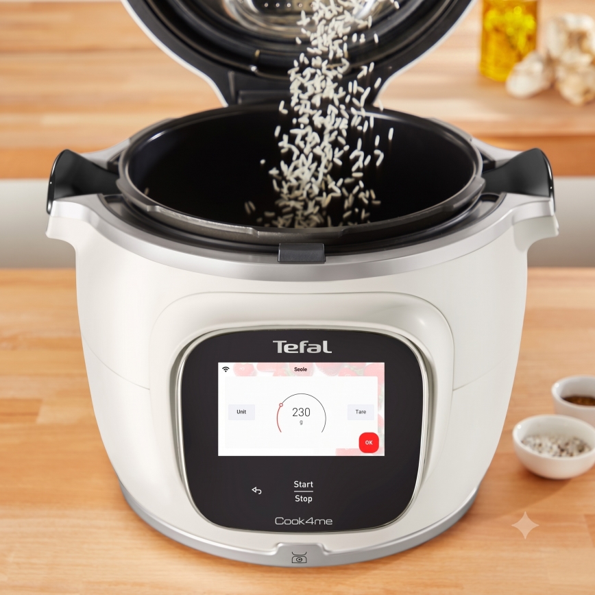Tefal - Multifunktionaler elektrischer Druckkochtopf 6 l COOK4ME TOUCH PRO 1600W/230V