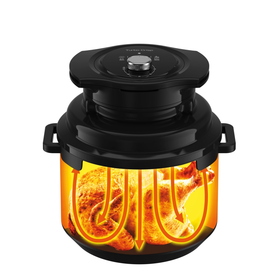 Tefal - Multifunktionaler elektrischer Druckkochtopf, 7,6 l, 1200 W/230 V, schwarz