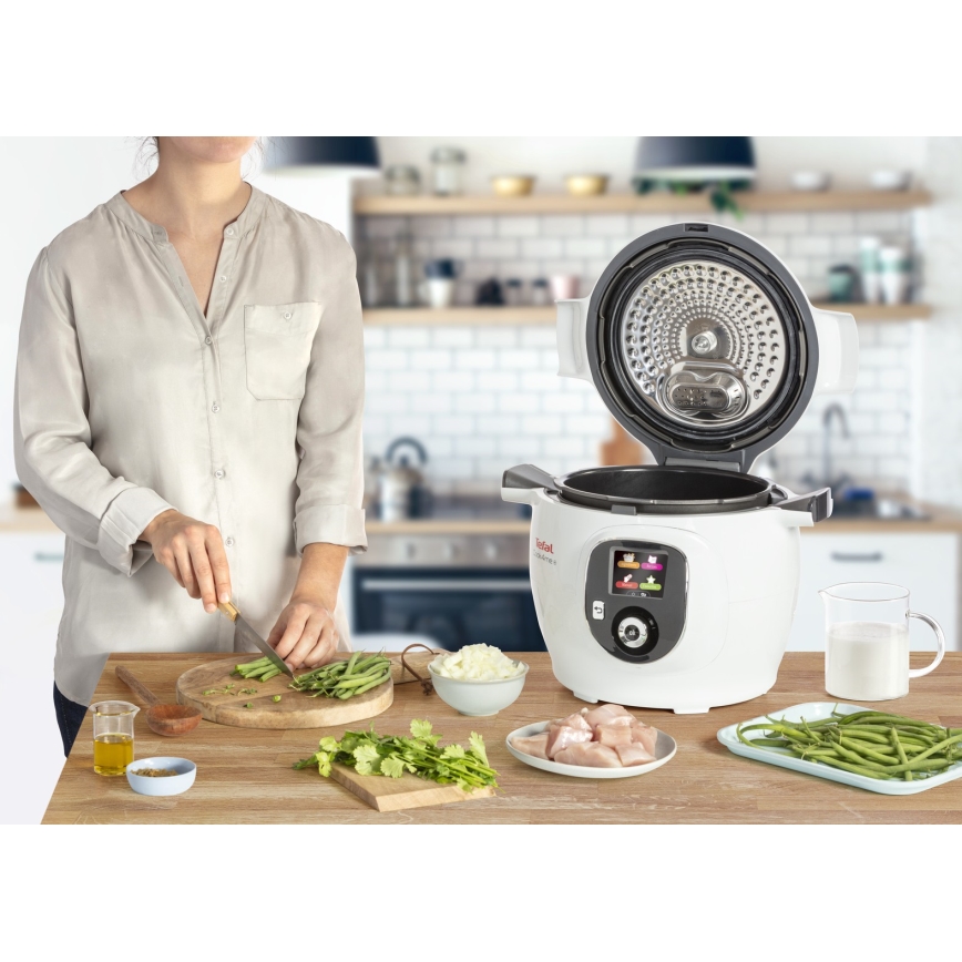 Tefal - Multifunktionaler elektrischer Topf 6 l 1600W/230V weiß