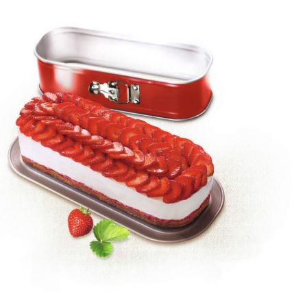 Tefal - Ovale Kuchenspringform DELIBAKE 30x11 cm rot