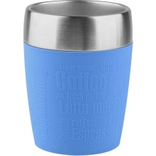 Tefal - Reisebecher 200 ml TRAVEL CUP Edelstahl/blau
