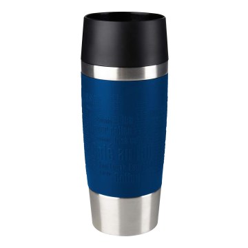 Tefal - Reisebecher 360 ml TRAVEL MUG Edelstahl/dunkelblau