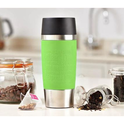 Tefal - Reisebecher 360 ml TRAVEL MUG Edelstahl/grün