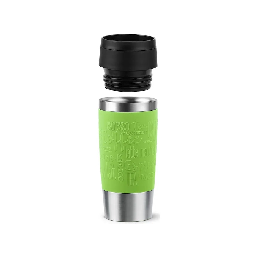 Tefal - Reisebecher 360 ml TRAVEL MUG Edelstahl/grün