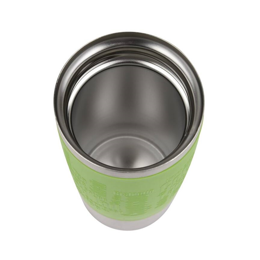 Tefal - Reisebecher 360 ml TRAVEL MUG Edelstahl/grün