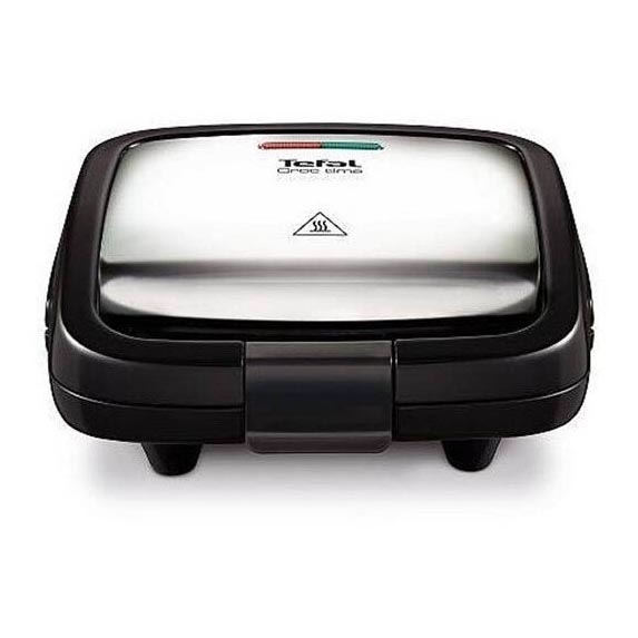 Tefal - Sandwichmaker CROC TIME 700W/230V schwarz/Chrom