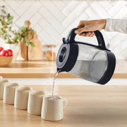Tefal - Schnellkochender Wasserkocher MORNING GLASS 1,7 l 2000W/230V