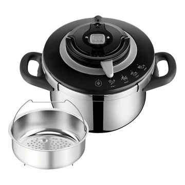 Tefal - Schnellkochtopf 4,5 l CLIPSO+ CHEF Edelstahl