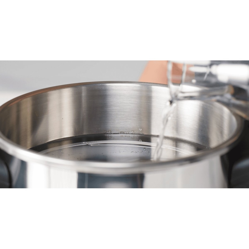 Tefal - Schnellkochtopf 4,5 l CLIPSO+ CHEF Edelstahl