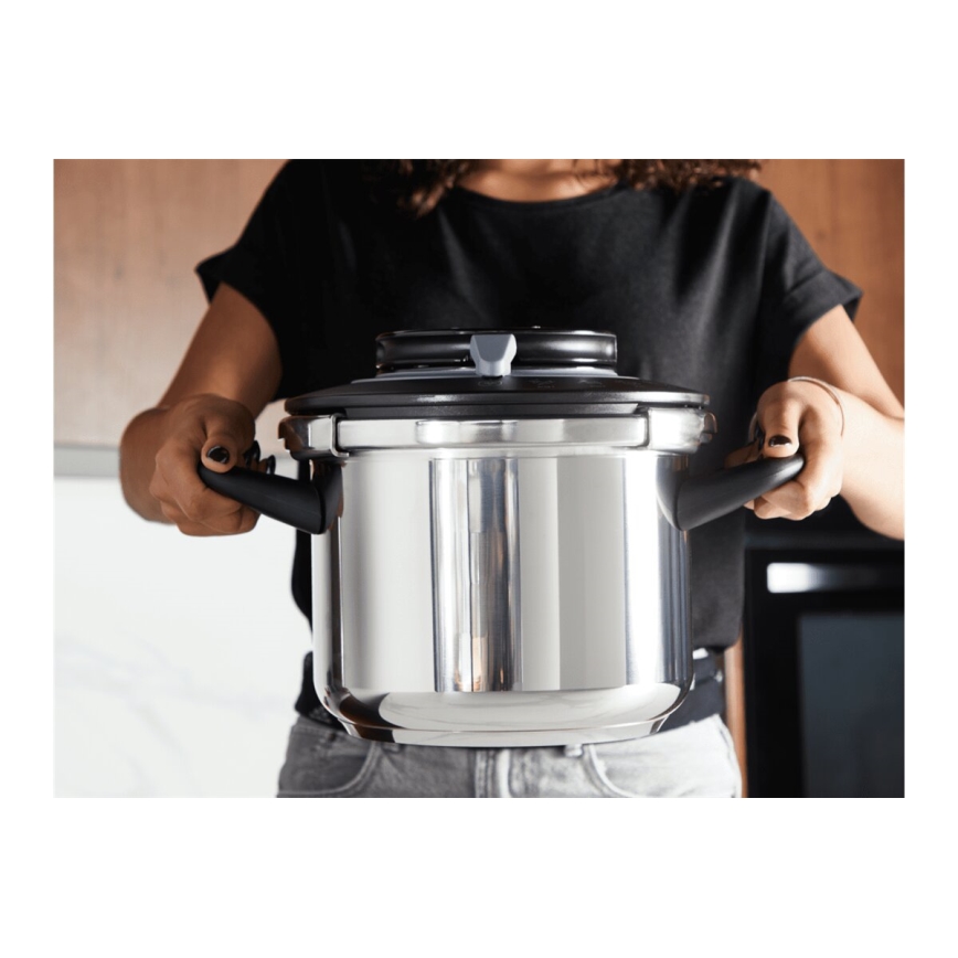 Tefal - Schnellkochtopf 4,5 l CLIPSO+ CHEF Edelstahl