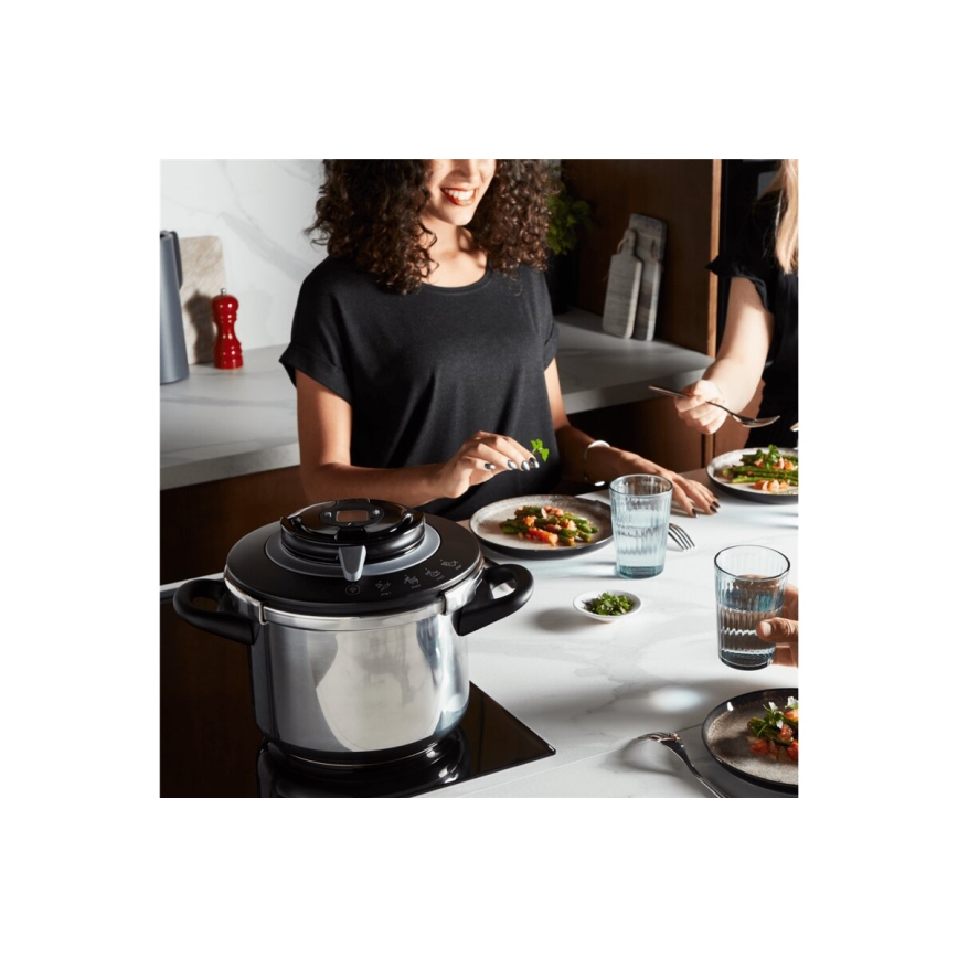 Tefal - Schnellkochtopf 4,5 l CLIPSO+ CHEF Edelstahl