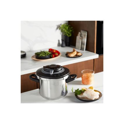 Tefal - Schnellkochtopf 4,5 l CLIPSO+ CHEF Edelstahl