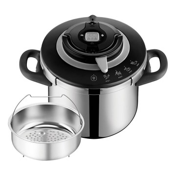 Tefal - Schnellkochtopf 8 l CLIPSO+ CHEF Edelstahl